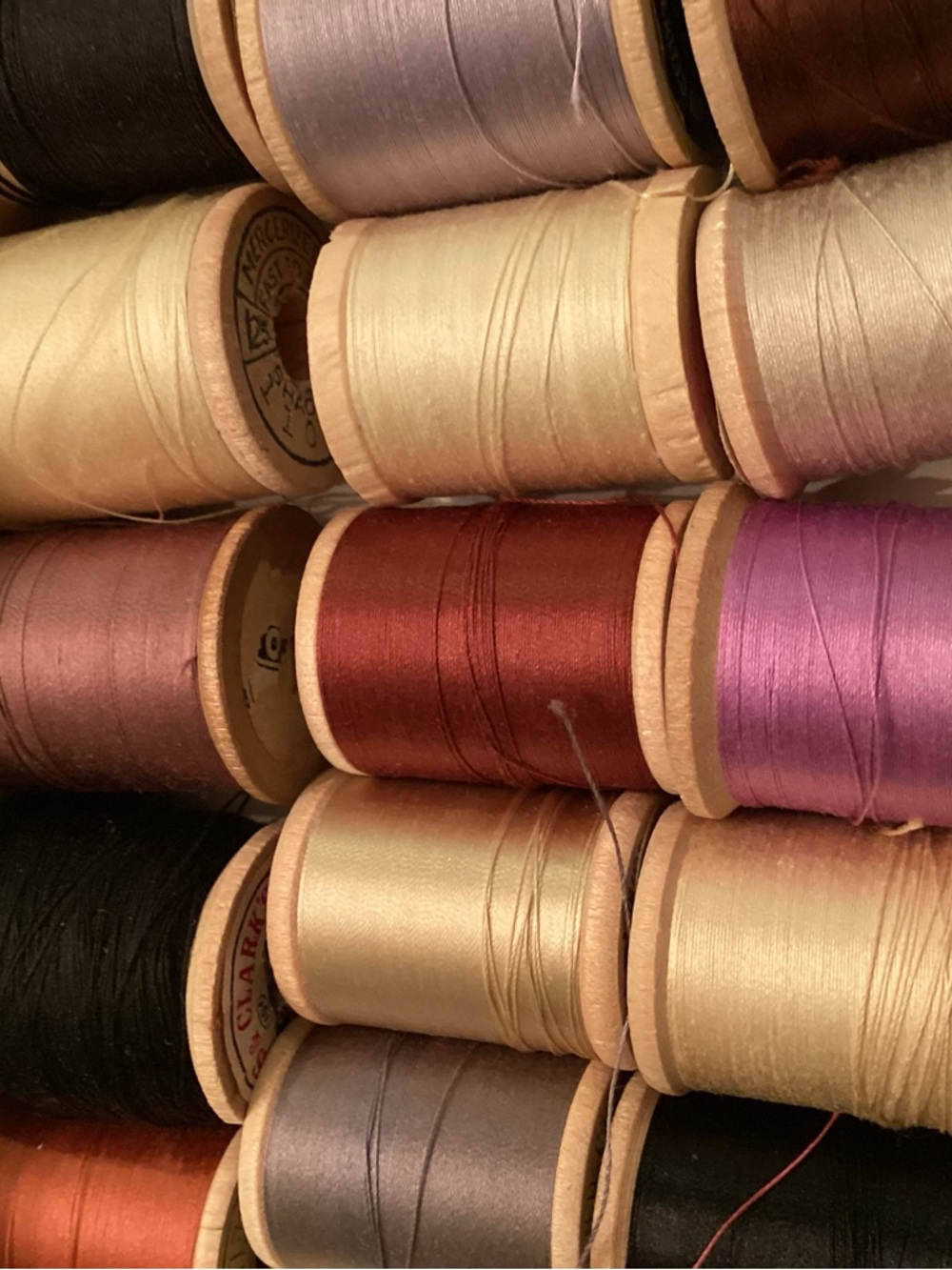 VTG Wooden Spools of Thread (29) Clark’s , Clark’s & Coats - Picture 11 of 11